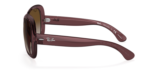 RB4098 Dunkelbraun transparent KunststoffSunglass Frames von B24, Seitenansicht