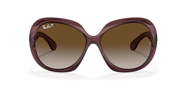 RB4098 Dunkelbraun transparent KunststoffSunglass Frames von B24, Vorderansicht
