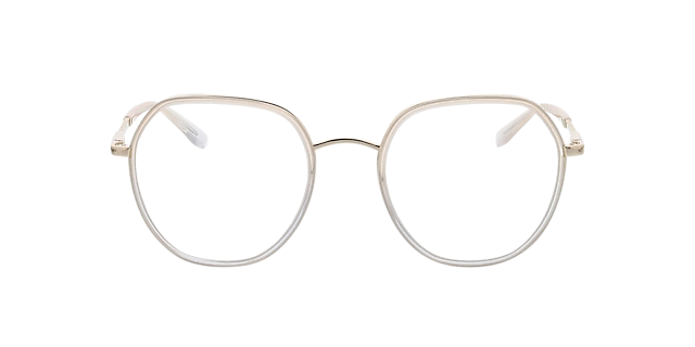Ellen Gradient Beige  &  Light Gold MetallEyeglass Frames von B24, Vorderansicht