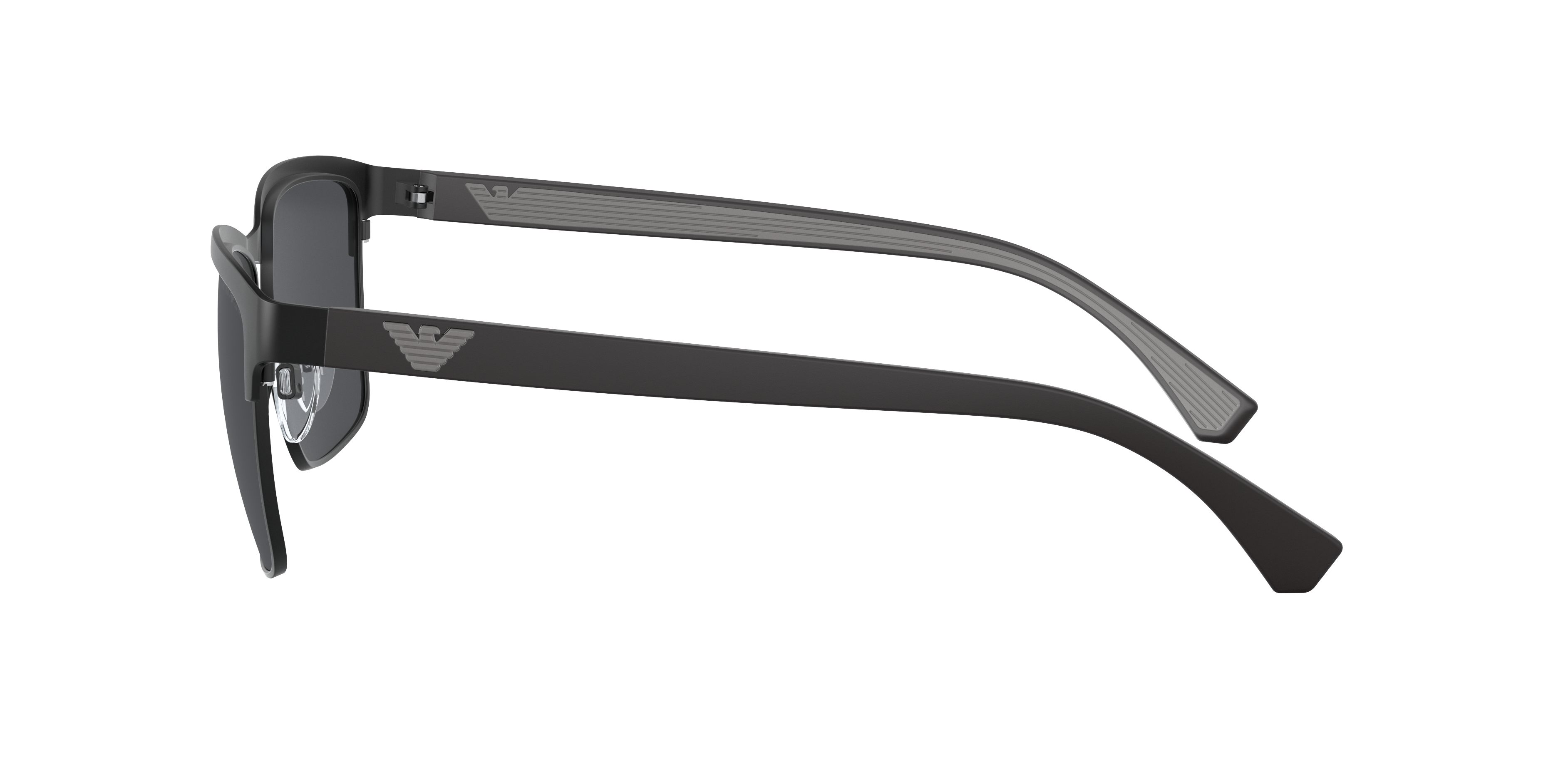 EA2087 Matt Schwarz MetallSunglass Frames von B24, Seitenansicht