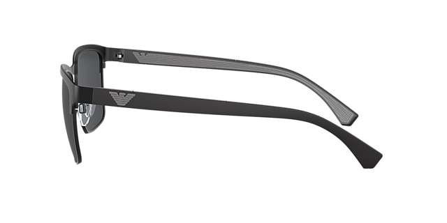 EA2087 Matt Schwarz MetallSunglass Frames von B24, Seitenansicht