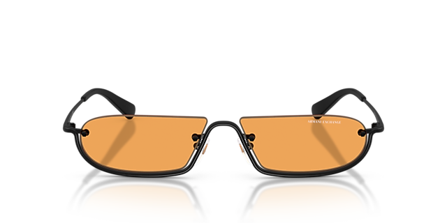 AX2058S Matzwart MetaalSunglass Frames van B24, Vooraanzicht