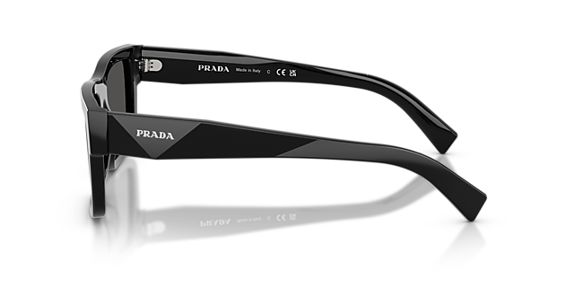 PR 19WS Schwarz AcetatSunglass Frames von B24, Seitenansicht