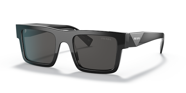 PR 19WS Zwart AcetaatSunglass Frames van B24, Hoekweergave