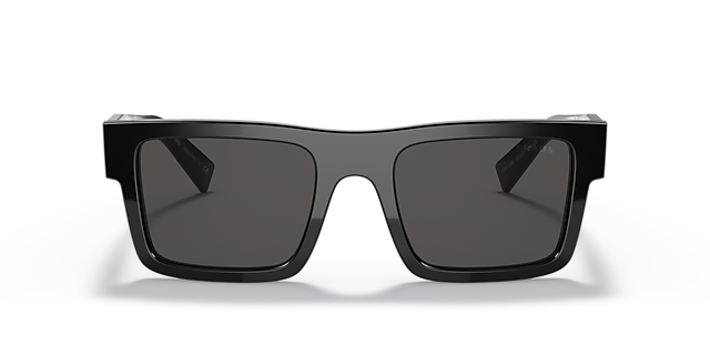 PR 19WS Zwart AcetaatSunglass Frames van B24, Vooraanzicht