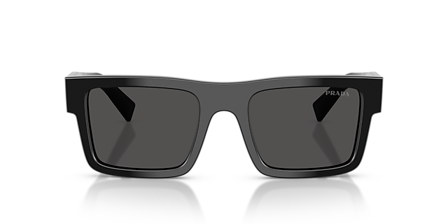 PR 19WS Schwarz AcetatSunglass Frames von B24, Vorderansicht