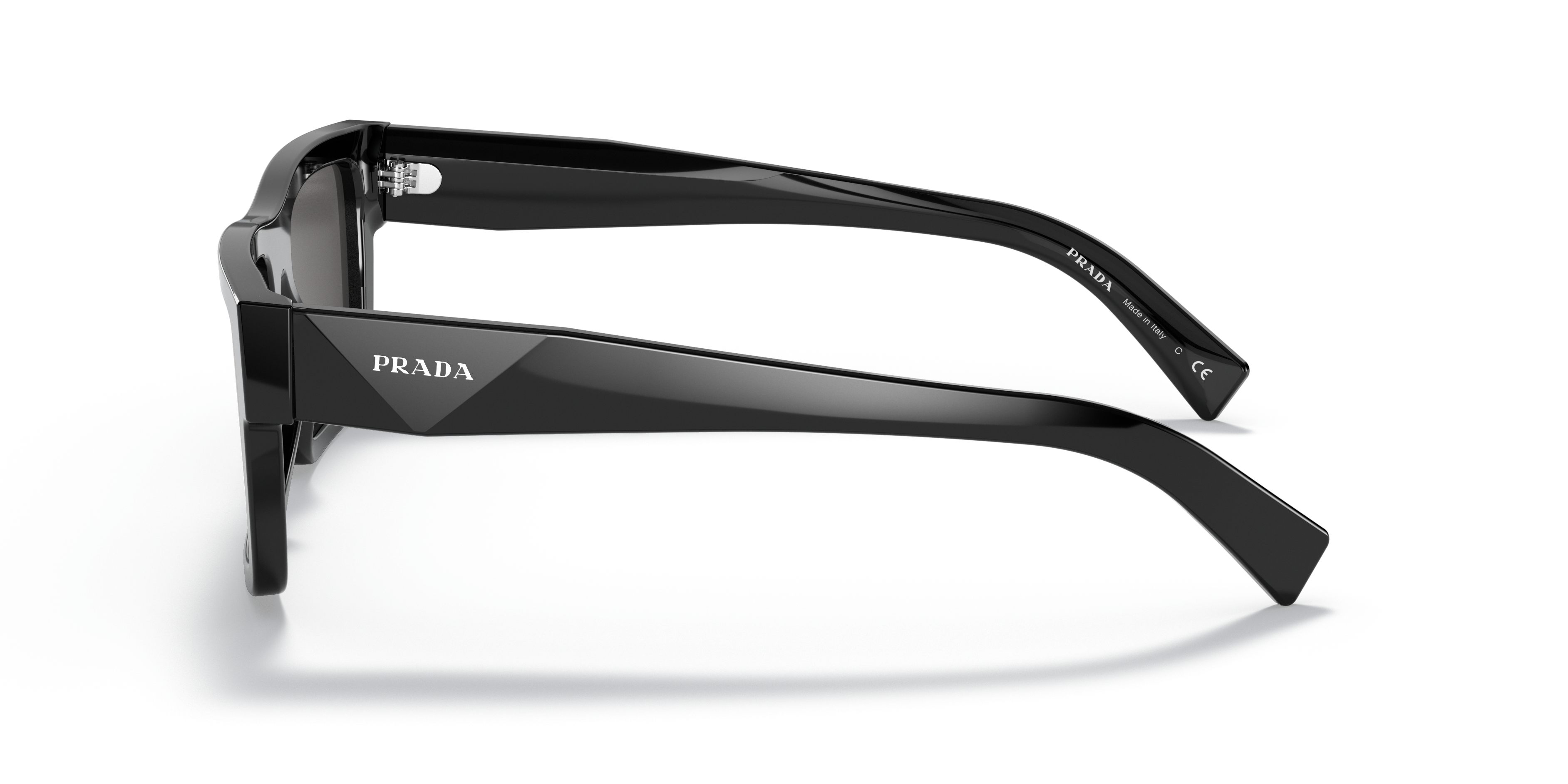 PR 19WS Zwart AcetaatSunglass Frames van B24, Zijaanzicht