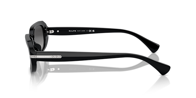 RA5311U Glanzend zwart AcetaatSunglass Frames van B24, Zijaanzicht