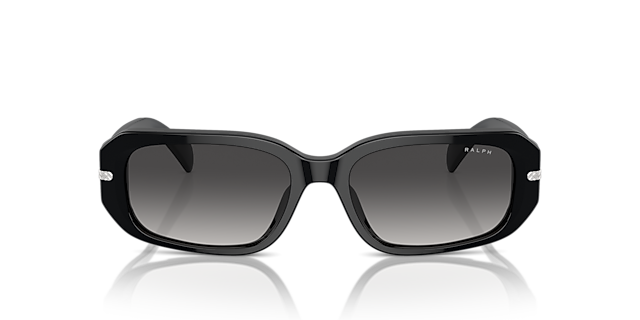 RA5311U Glanzend zwart AcetaatSunglass Frames van B24, Vooraanzicht