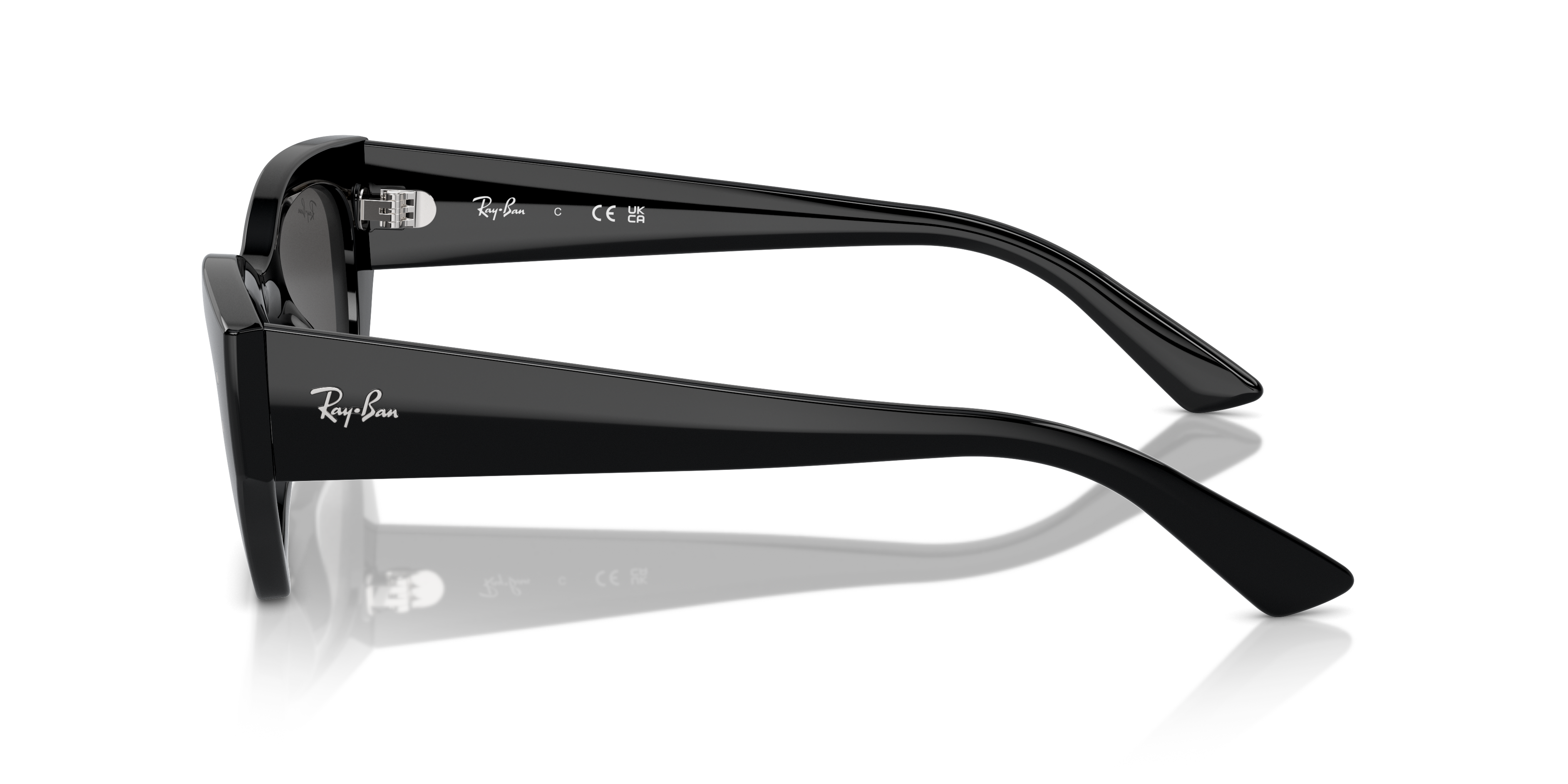 RB4430 Schwarz KunststoffSunglass Frames von B24, Seitenansicht