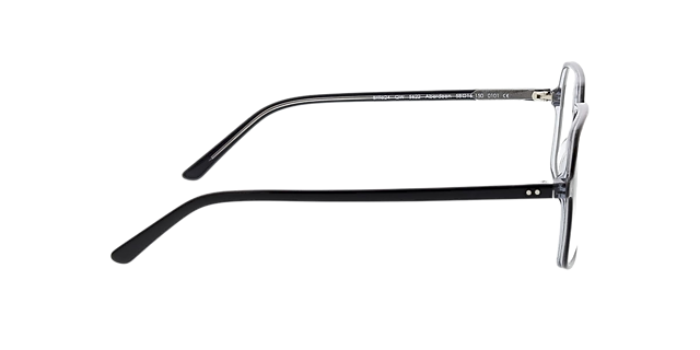 Aberdeen Trilayer Black AcetatEyeglass Frames von B24, Seitenansicht