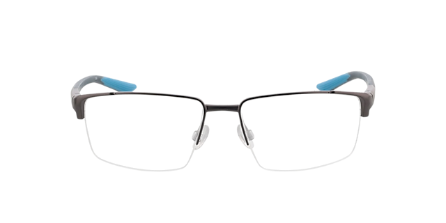 NIKE 8054 Staalgrijs MetaalEyeglass Frames van B24, Vooraanzicht