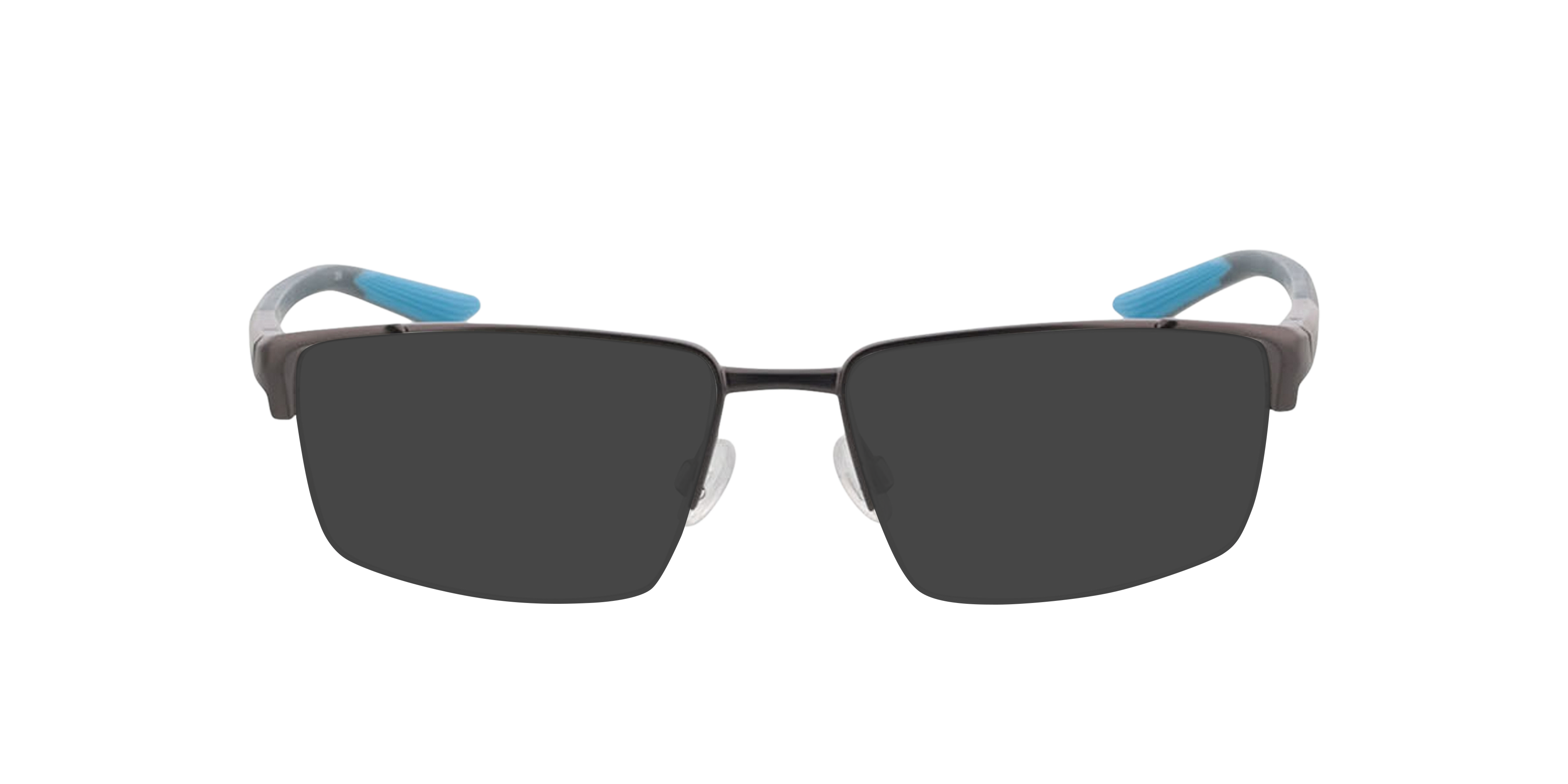 NIKE 8054 Staalgrijs MetaalEyeglass Frames van B24, met getinte lenzen