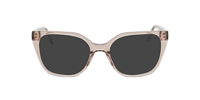 Beverly Crystal Nude  &  Satin Gold AcetatEyeglass Frames von B24, mit getönten Gläsern