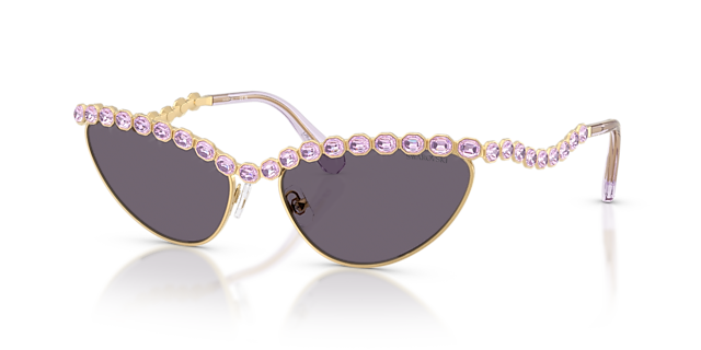 SK7030 Gold MetallSunglass Frames von B24, Dreiviertelansicht