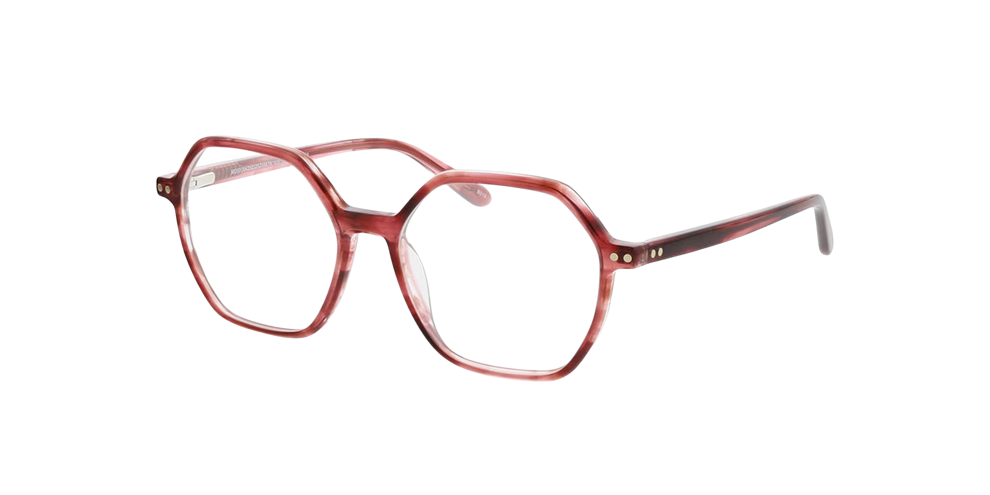 Nizza Rosa Hornfarben AcetatEyeglass Frames von B24, Dreiviertelansicht