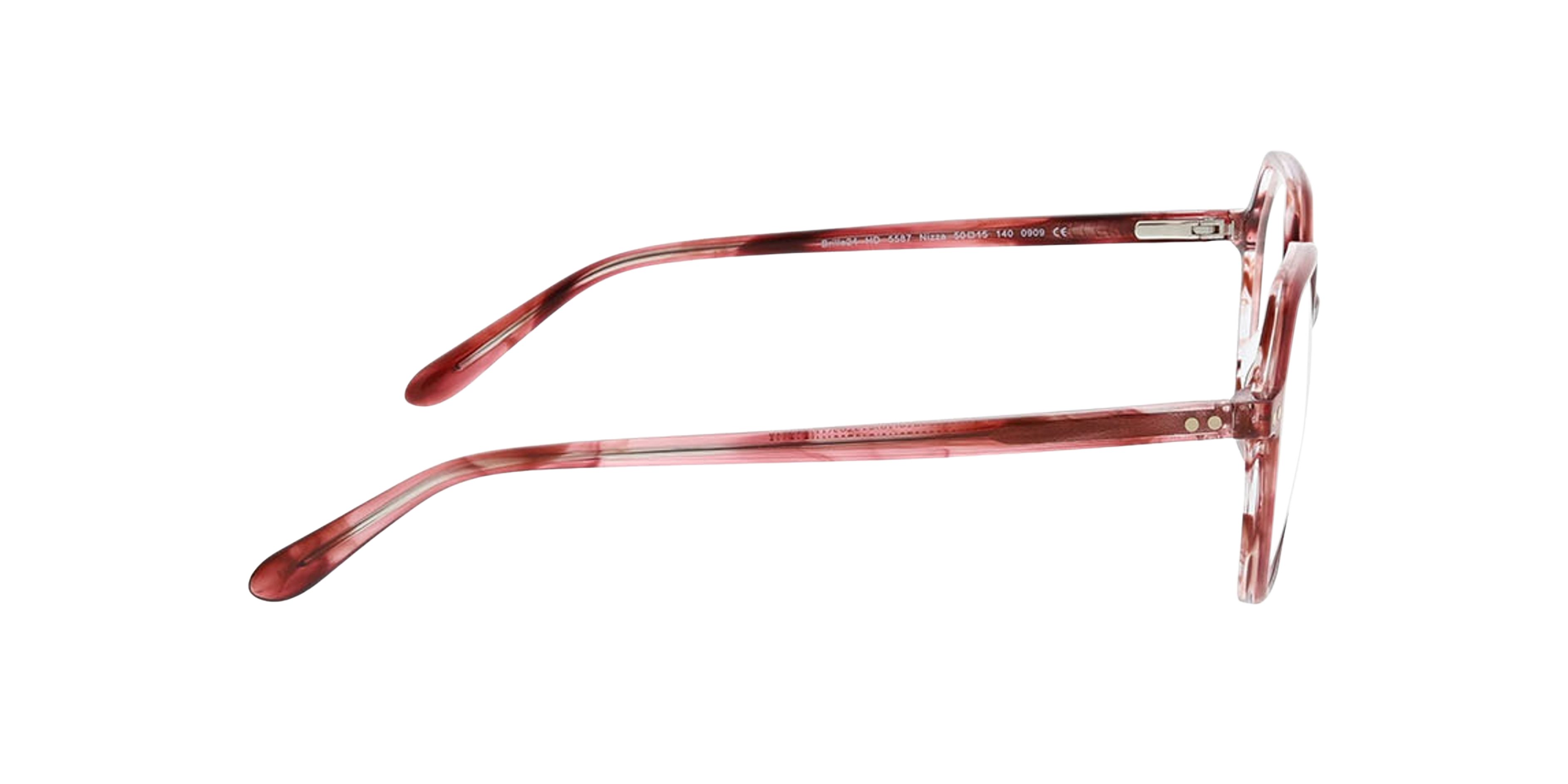 Nizza Rosa Hornfarben AcetatEyeglass Frames von B24, Seitenansicht