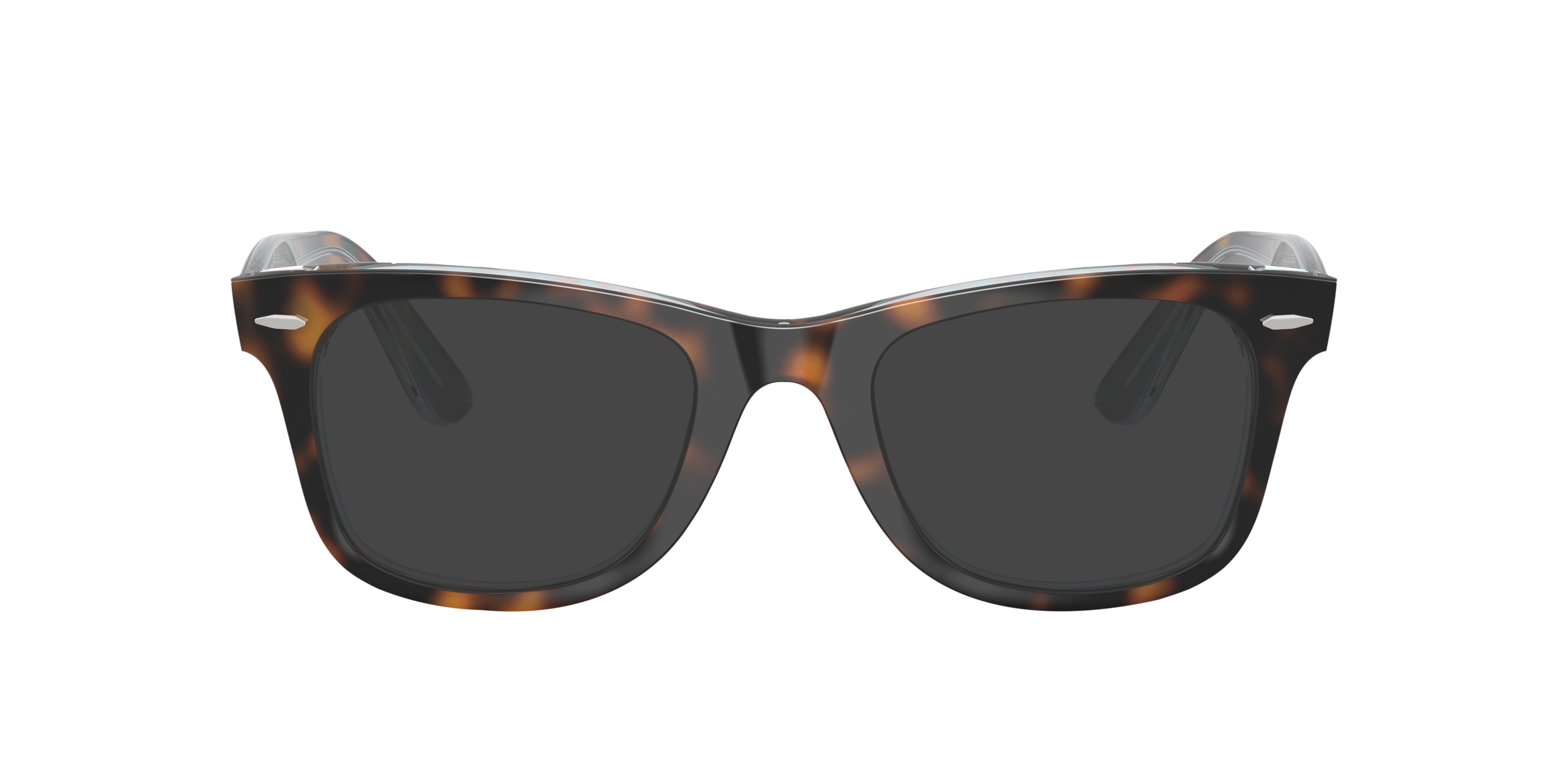 RB4340V Dark Havana On Multicolor KunststofEyeglass Frames van B24, met getinte lenzen