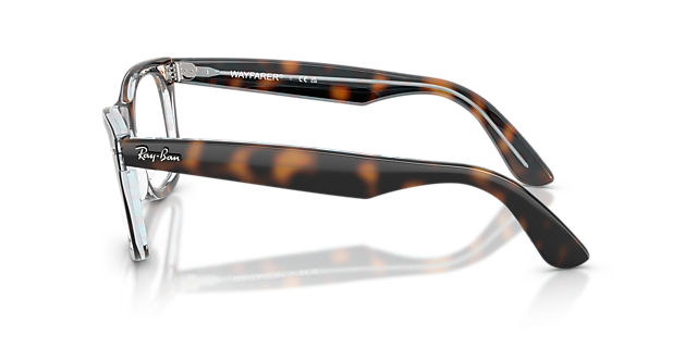 RB4340V Dark Havana On Multicolor KunststoffEyeglass Frames von B24, Seitenansicht