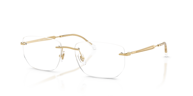 RB3768V Arista Gold MetallEyeglass Frames von B24, Dreiviertelansicht