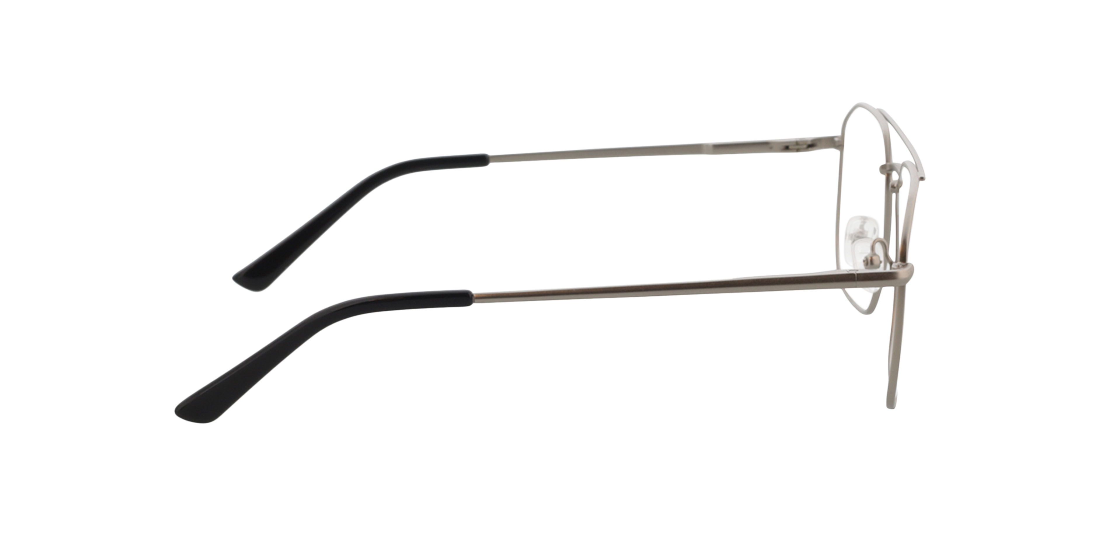 Berry Silver  &  Black Tip MetallEyeglass Frames von B24, Seitenansicht
