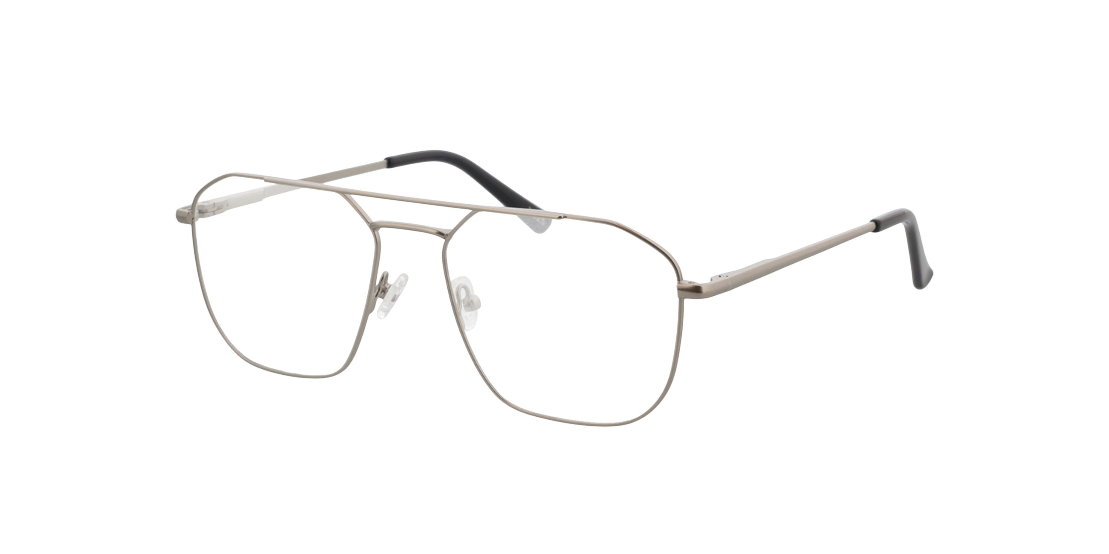 Berry Silver  &  Black Tip MetallEyeglass Frames von B24, Dreiviertelansicht