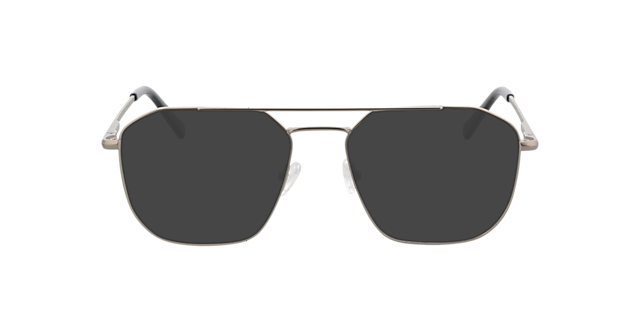 Berry Zilver  &  zwart pootje MetaalEyeglass Frames van B24, met getinte lenzen