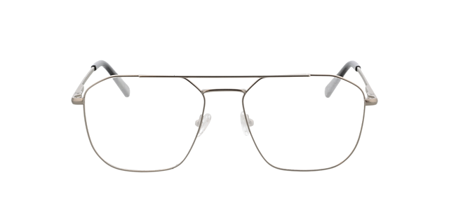 Berry Zilver  &  zwart pootje MetaalEyeglass Frames van B24, Vooraanzicht