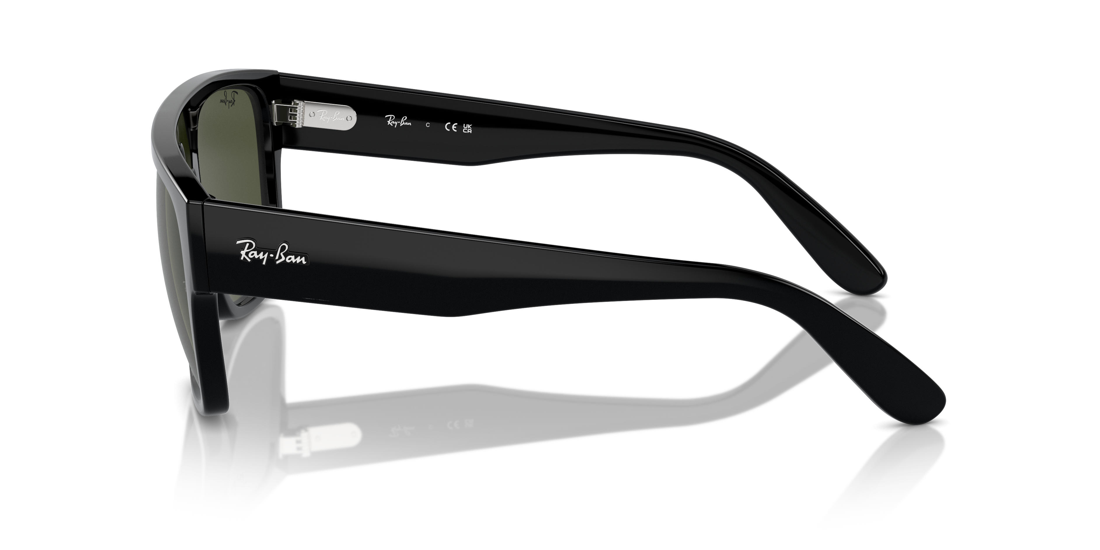 RB0360S Schwarz KunststoffSunglass Frames von B24, Seitenansicht