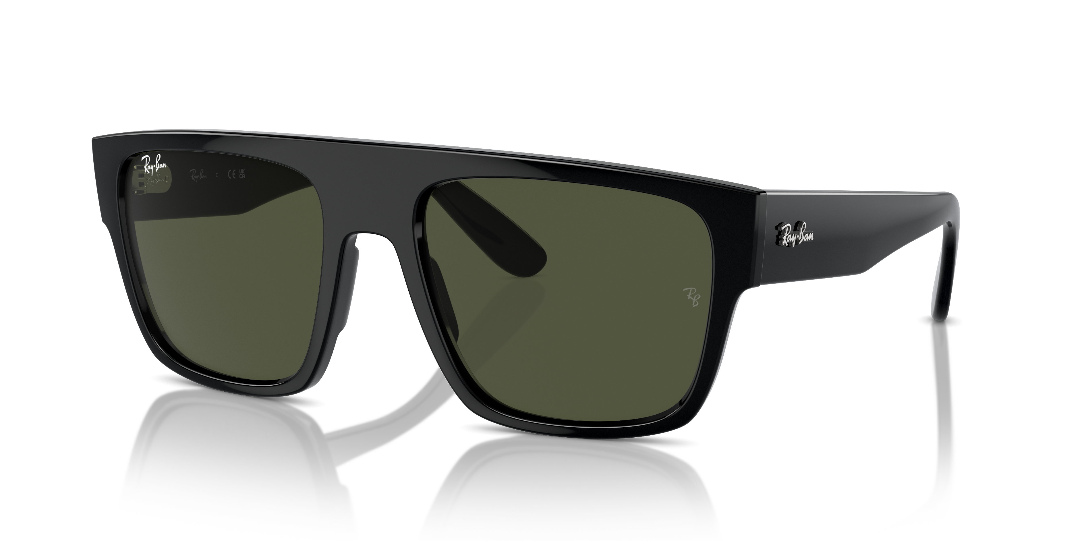 RB0360S Schwarz KunststoffSunglass Frames von B24, Dreiviertelansicht