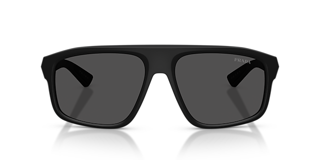 PS B02S Matt Schwarz KunststoffSunglass Frames von B24, Vorderansicht