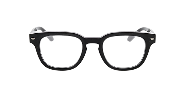 Cleveland Schwarz AcetatEyeglass Frames von B24, Vorderansicht