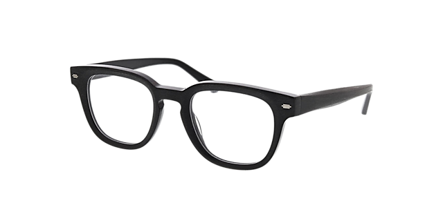 Cleveland Schwarz AcetatEyeglass Frames von B24, Dreiviertelansicht