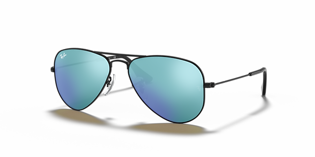 RB9506S Zwart MetaalSunglass Frames van B24, Hoekweergave