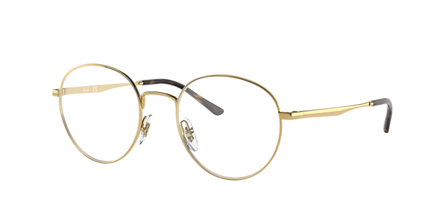 RB3681V Arista goud MetaalEyeglass Frames van B24, Hoekweergave