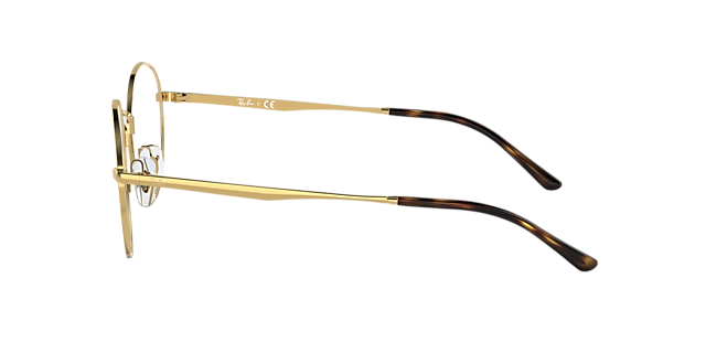RB3681V Arista goud MetaalEyeglass Frames van B24, Zijaanzicht