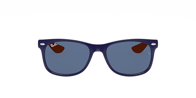 RB9052S Blauw op Oranje KunststofSunglass Frames van B24, met getinte lenzen