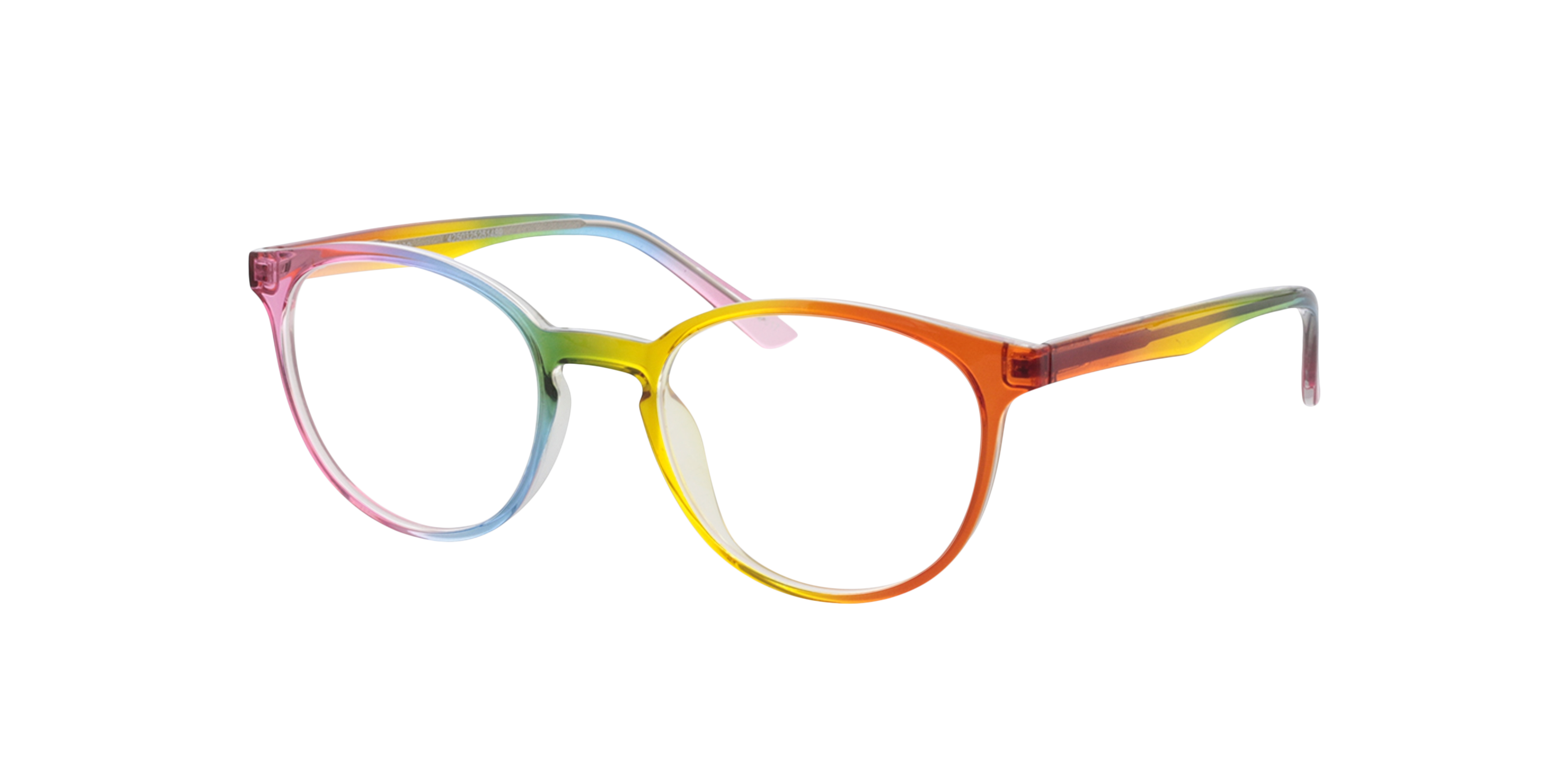 Curacao Regenboog KunststofEyeglass Frames van B24, Hoekweergave