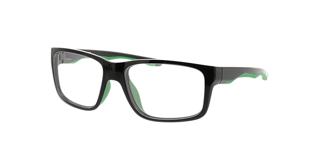 Beat Schwarz & Grün KunststoffEyeglass Frames von B24, Dreiviertelansicht