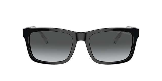 EA4224 Glanzend zwart AcetaatSunglass Frames van B24, met getinte lenzen