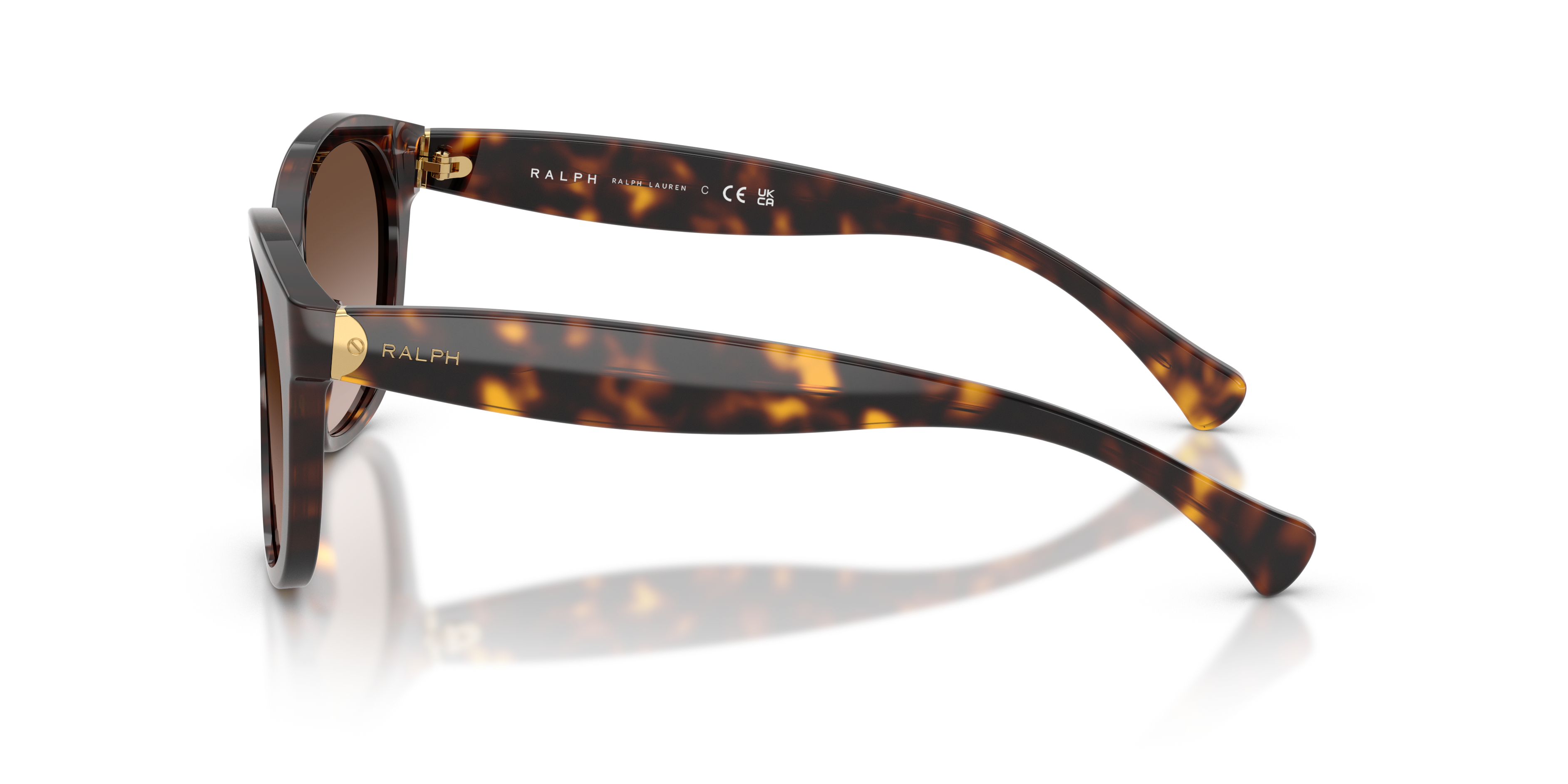 RA5191 Donker Havana AcetaatSunglass Frames van B24, Zijaanzicht