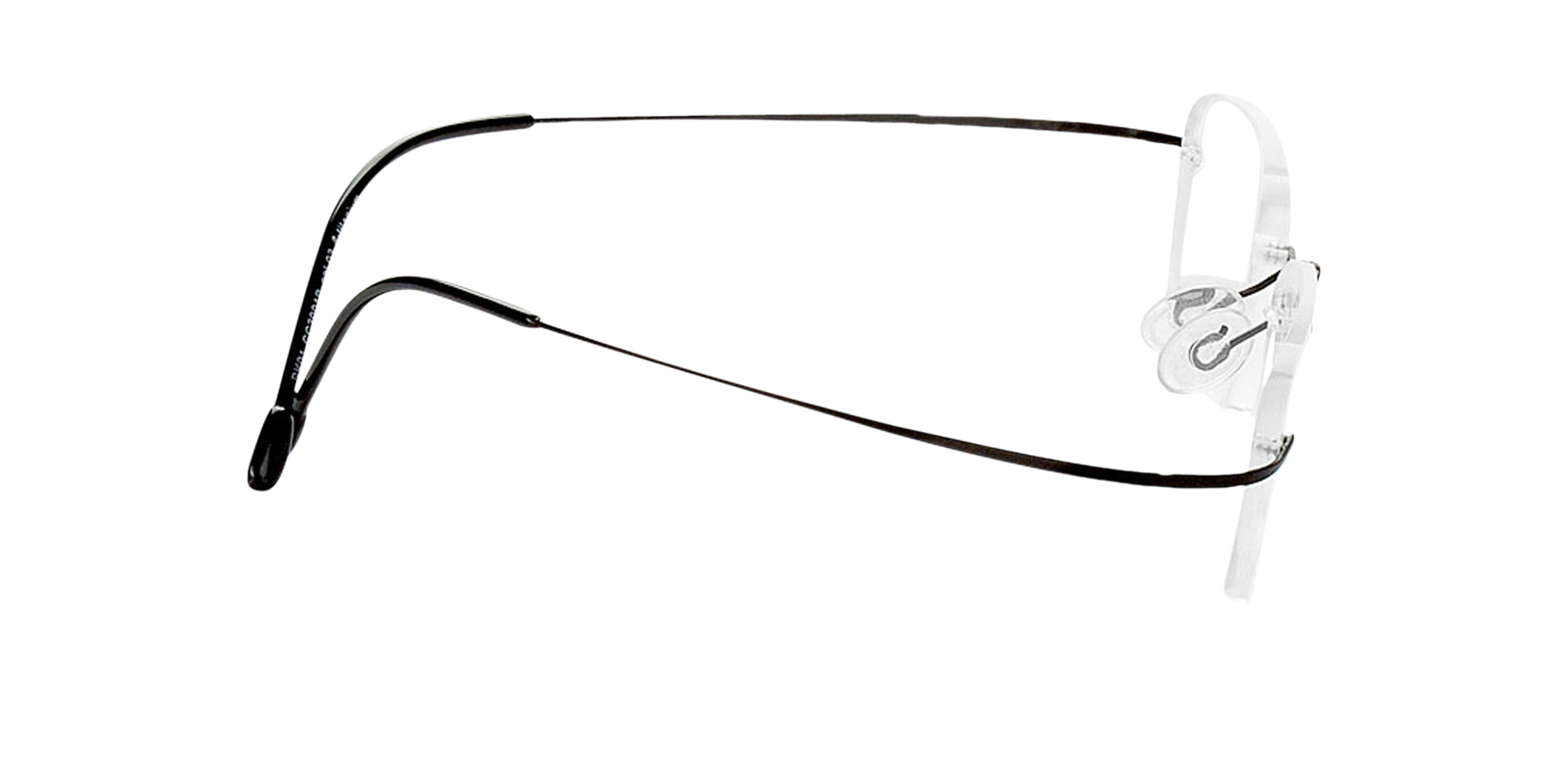 Mackay Zwart TitaanEyeglass Frames van B24, Zijaanzicht