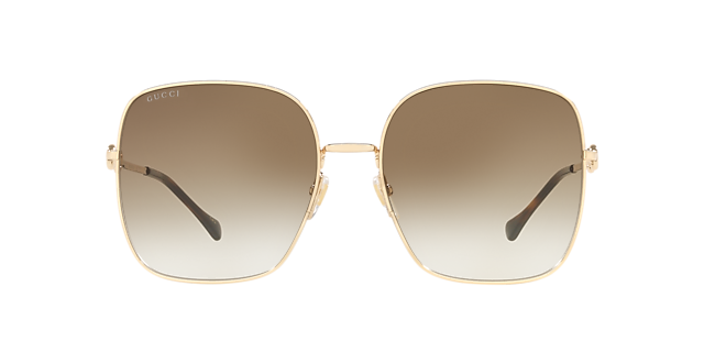 GG0879S Goud MetaalSunglass Frames van B24, Vooraanzicht