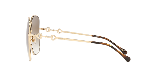 GG0879S Goud MetaalSunglass Frames van B24, Zijaanzicht