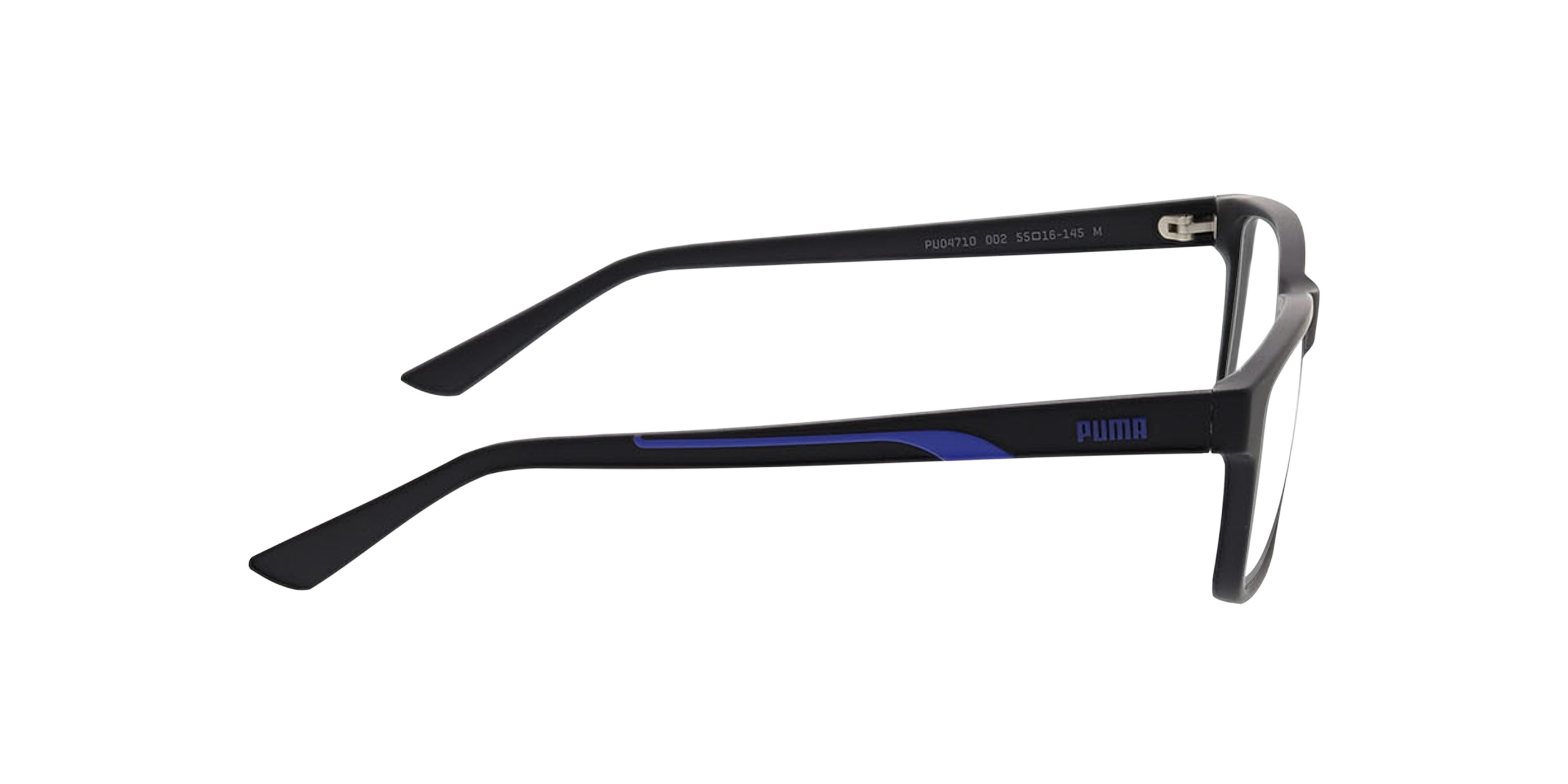 PU0471O Zwartmat KunststofEyeglass Frames van B24, Zijaanzicht