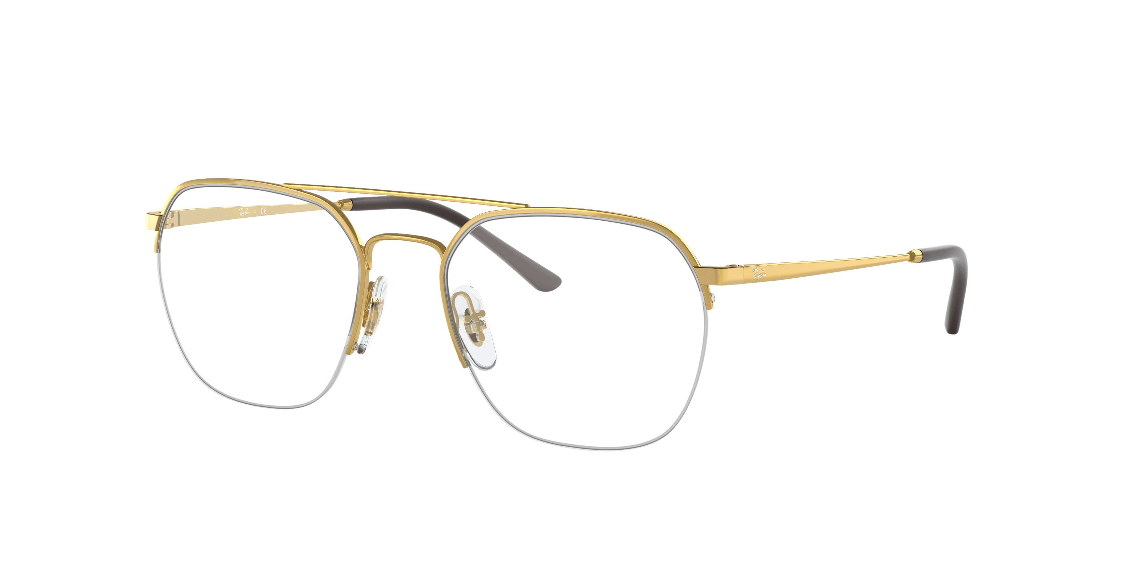 RB6444 Arista goud MetaalEyeglass Frames van B24, Hoekweergave