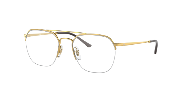 RB6444 Arista goud MetaalEyeglass Frames van B24, Hoekweergave