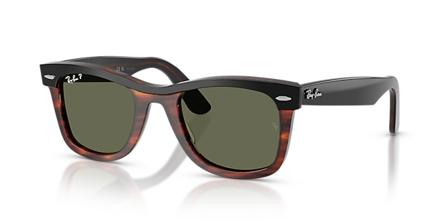Wayfarer Street Neat Black On Havana AcetatSunglass Frames von B24, Dreiviertelansicht