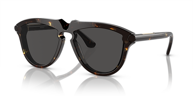 BE4417U Donker Havana AcetaatSunglass Frames van B24, Hoekweergave