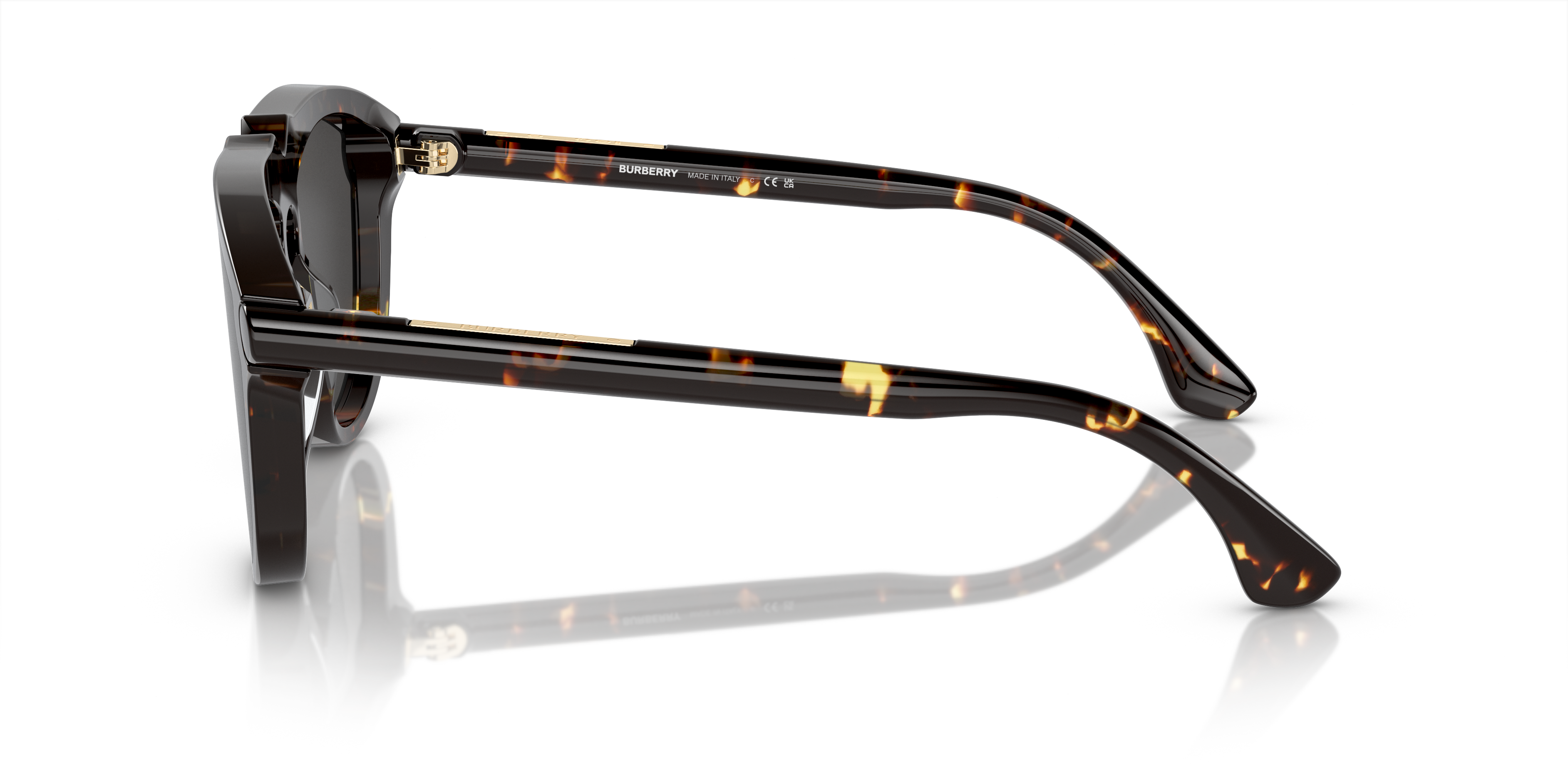 BE4417U Donker Havana AcetaatSunglass Frames van B24, Zijaanzicht